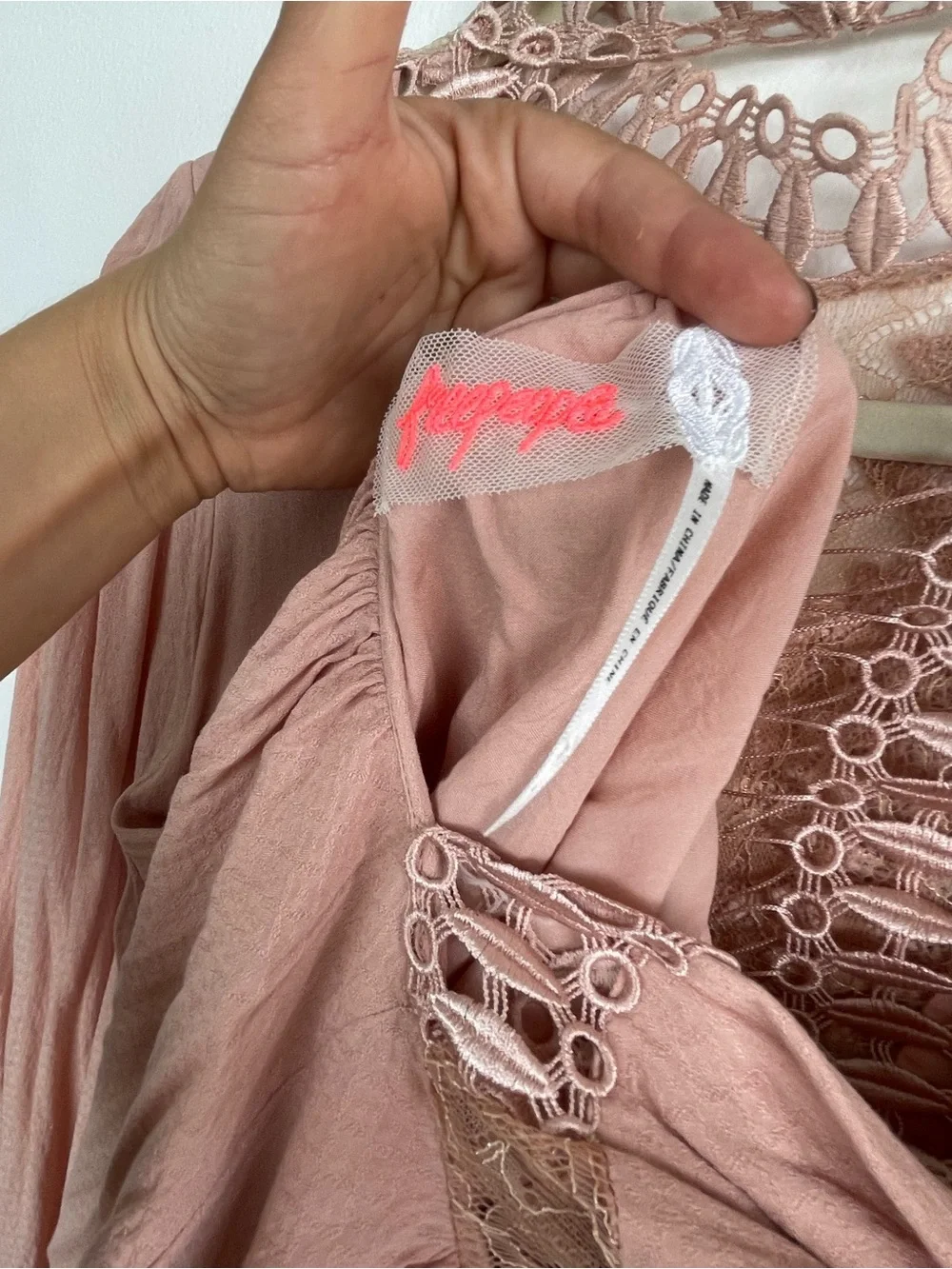 Free People Blush Rose Nude Dress - Picture 2 of 12